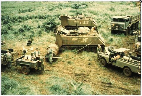 HMAPC Flint and Steele clearing the minefield