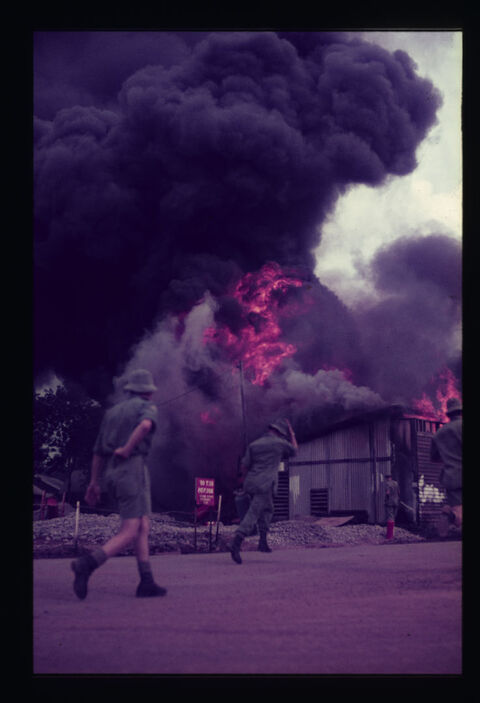 1 ATF Diesel Power Plant fir circa 1970. Plant completely destroyed by fire
