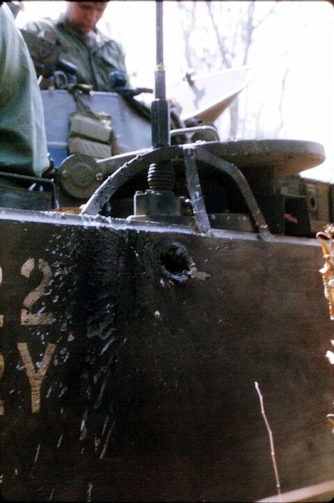 RPG Damage to 22A and Crew being Casvaced