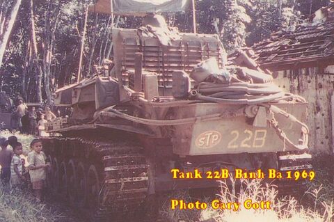 Tank 22B at Binh Ba 1969